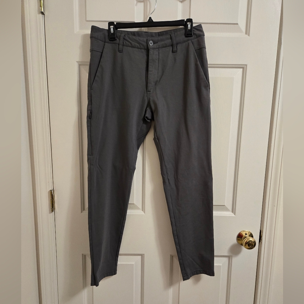 BYLT Basics Mens Everyday Pants 2.0 Charcoal Gray Size Medium